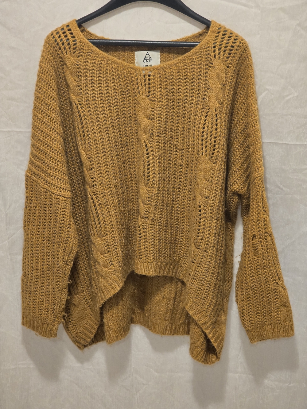 Unif & Urban Outfitters Collab Cable Knit Sweater
